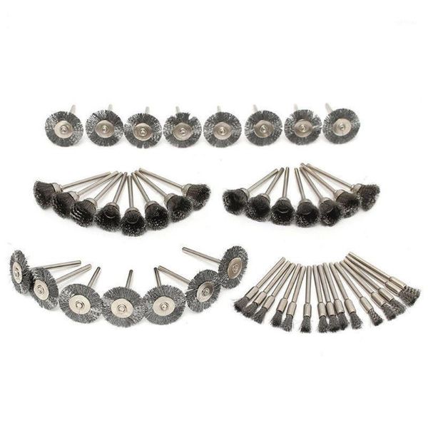 

45pcs dust polishing rotary rust remover accessories cleaning tools steel wire mix set car wheel1