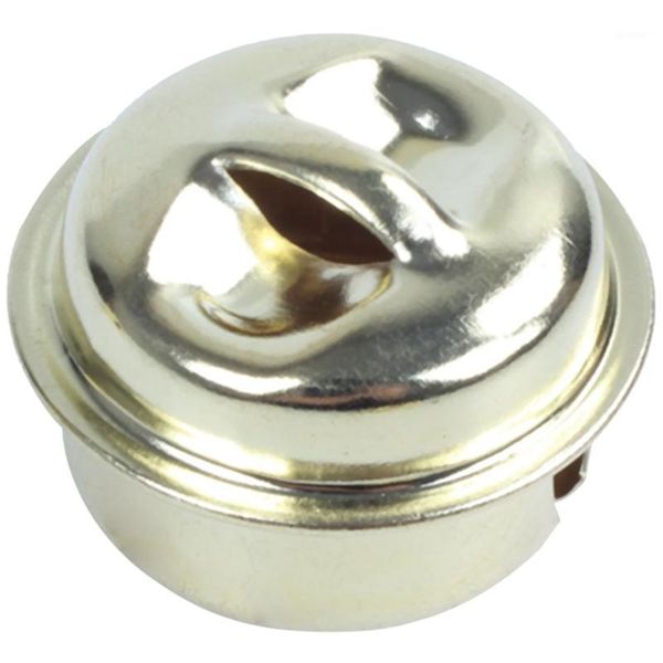 

100 pcs iron christmas jingle bells pendant charms diy crafts round bell gold1