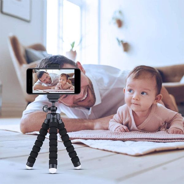 

flexible sponge tripod bluetooth shutter outdoor ocs mobile phones small ornaments for cellphone mobile phone