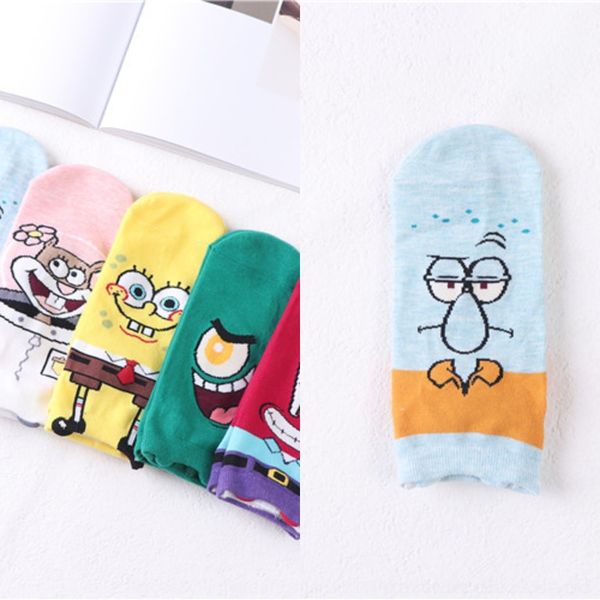 

2w9xh корейских женщин типа губки младенца милый хлопок прямой мультфильм рот носки трубка стерео ухо короткий неглубокий лодка лодка носки, Black