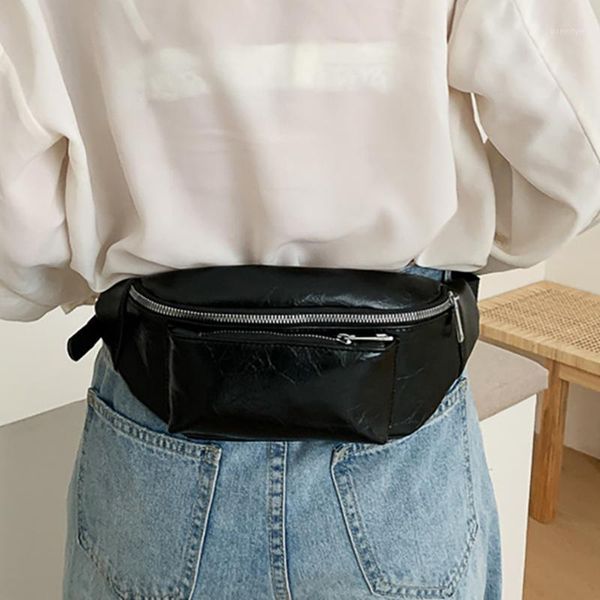 

waist bags women's hips kindey bag fanny packs summer crossbody for women pu leather belt zipper small chest phone purses1