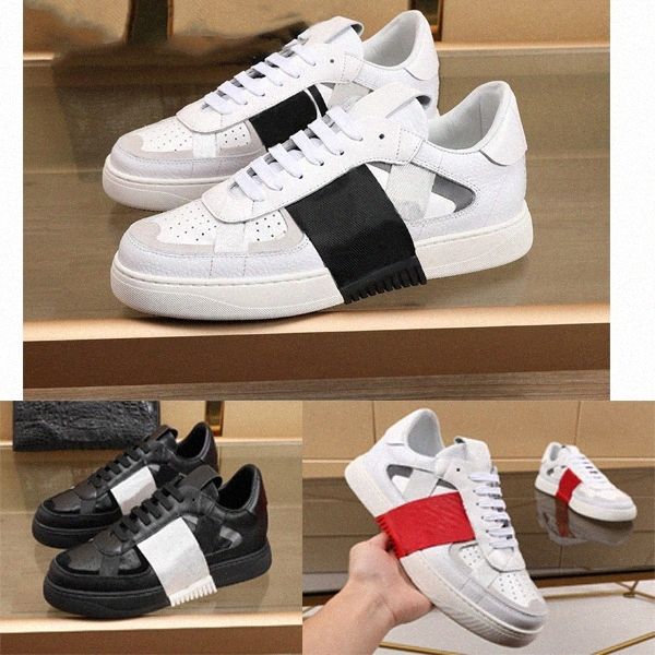 

new arrival men women vl7n embossed leather trainers vltn designer shoes black suede leather sneaker dress shoes with box eu45 ne2013 l3j7#