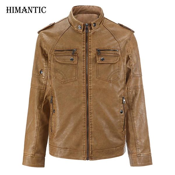 

men lether jackets pu leather jaqueta masculinas inverno couro jacket jaquetas de couro men's waterproof winter leather jacket, Black