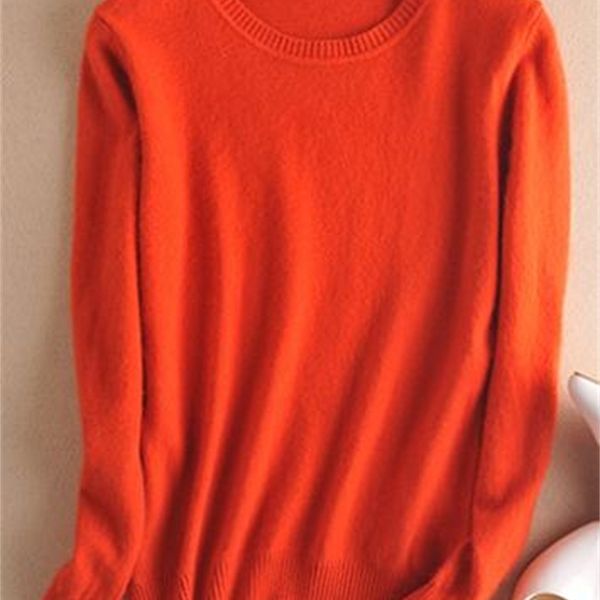 

2021 winter/autumn oneck shirts 12-color 100% cashmere and knitted wool sweater ladies jumpers soft women's clothes k15b, White;black