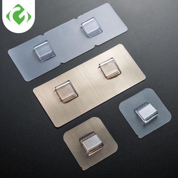 

1pc home plastic hooks waterproof sticky hook for kitchen bathroom shelf sticker sticking wall strong adhesive hook hanger bbybba