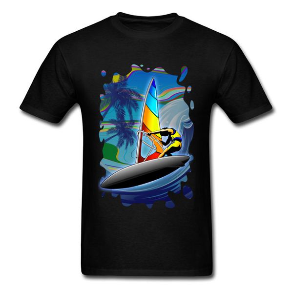 

tees windsurfer on ocean waves summer fall short sleeve pure round collar casual s wholesale hooded sweatshirt hoodie men t shirt