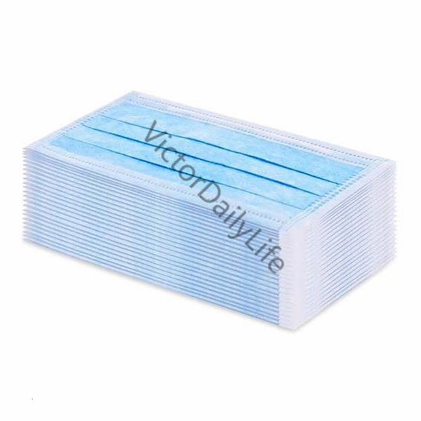 

disposable face 50 thick 3 layers pcs masks with earloops for salon home use comfortable in stock mask