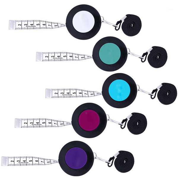 

lmdz 1pcs 150cm/60" tape measures portable retractable ruler children height ruler centimeter inch colorful roll tape1, Black