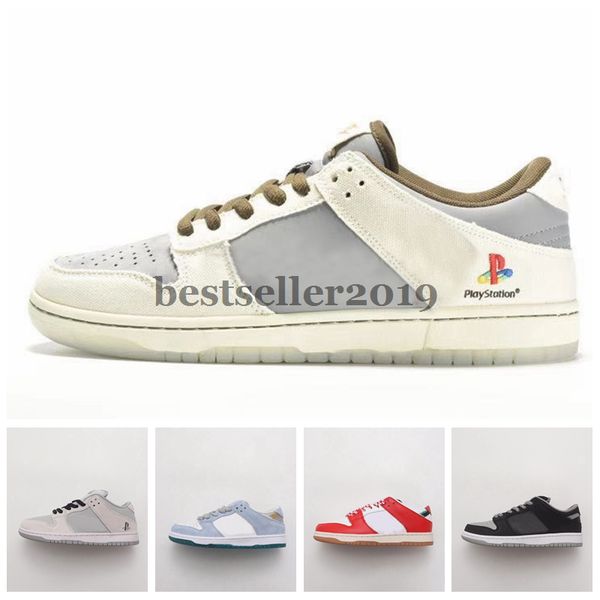 

2021 new sean cliver dunks low frame skate x sb playstation shadow wheat running shoes 80s bus road sign women mens trainers sneakers