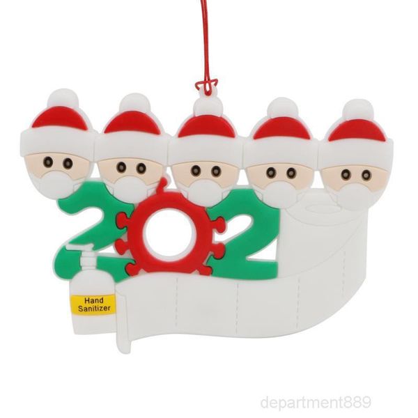 

ornament personalized survivor family 2 3 4 5 6 7 resin decorations masked hand-washed christmas tree hanging pendant owc2457