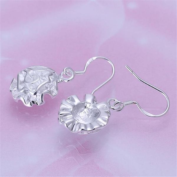 

beautifully rose charms flower women lady silver color earrings selling fashion jewelry elegance girl gift e066 h bbydhv, Golden