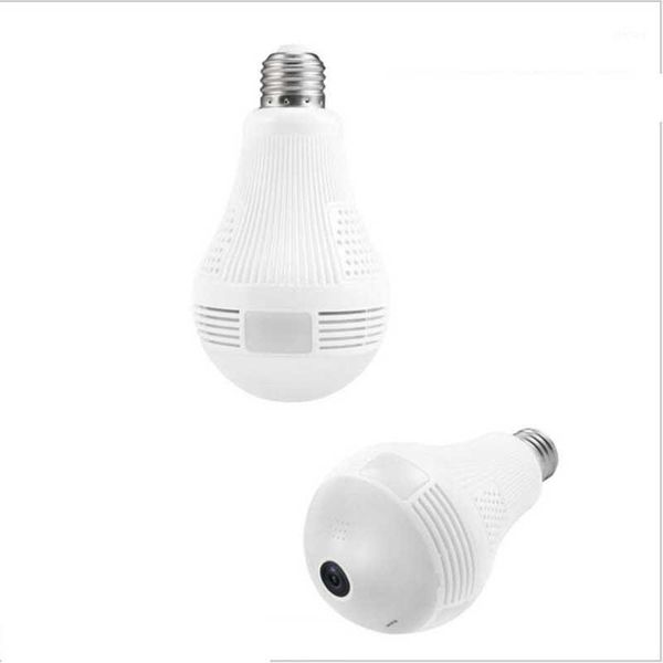 

led light 960p wireless panoramic home security wifi cctv fisheye bulb lamp ip camera 360 degree home security burglar1
