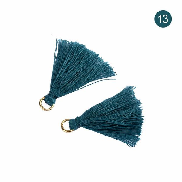 

50pcs 3.6cm mini metal ring polyester cotton fabric tassel diy pendant jewelry making fringe trim craft tassel sewing accessorie h bbyhpr