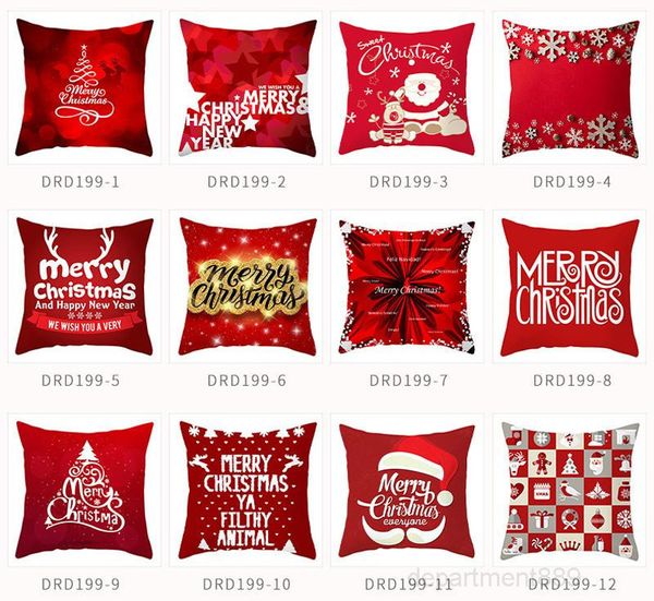 

a-40 styles merry christmas micro-fibe xmas sofa throw pillow case home cushion covers 45*45cm owb2950