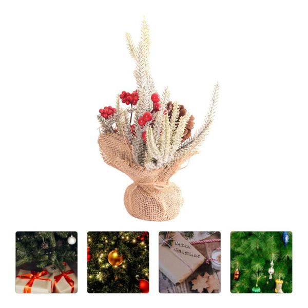 

1pc mini christmas tree deskornament artificial cute xmas tree ornament