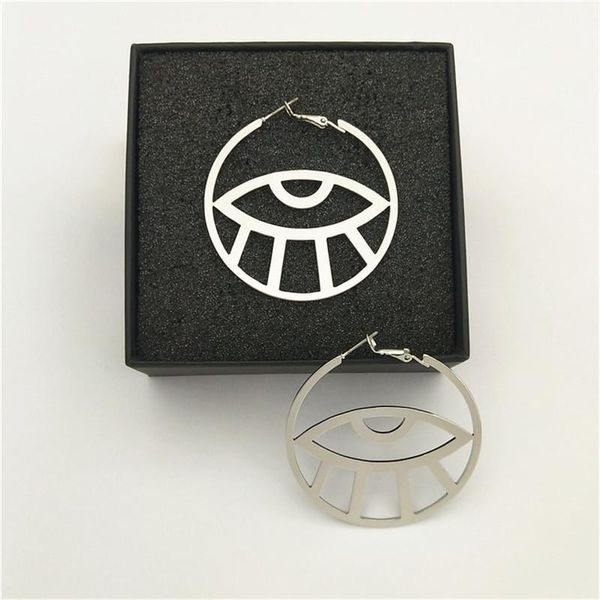 

timlee e279 new personalities simple three-dimensional circular eye drop earring fashion jewelry wholesale1, Silver