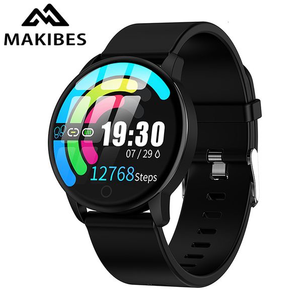 

makibes t5 pro advanced milanese magnetic fitness tracker smart watch blood pressure monitor smartwatch fashion pk q8 bracelet 201123, Slivery;brown