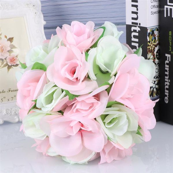 

artificial flowers ball-flower high density fake rose flower ball plant for fake flower party decoration wedding decor1