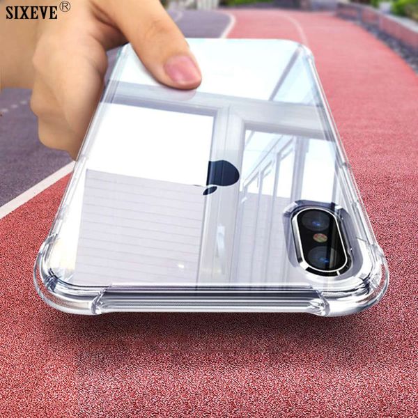 

1dwvip 12 11 pro x xr xs max 6 s 6s 7 8 plus transparent silicone rubber shockproof cover