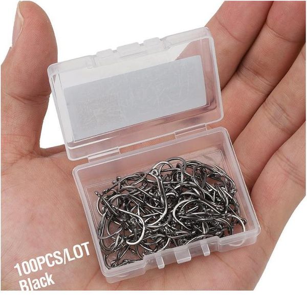 

50pcs/box fishing hooks barbed single circle carp hook high carbon steel sea fishinhook fly fishing accessories wi sqclgf
