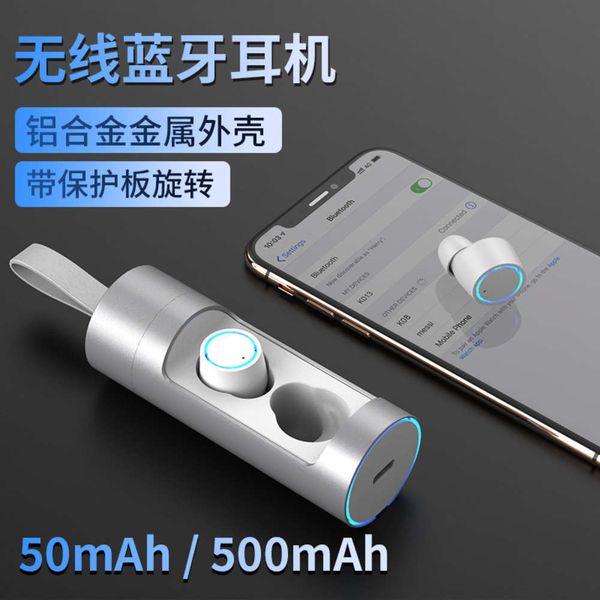 

mini 5.0 bluetooth ear pair in of headset round charging chamber stereo sports driving call