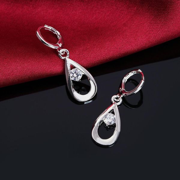 

factory wholesale price silver dangle earrings for women wedding lady earrings drop cute zircon jewelry crystal earrings e614 h sqczsg, Golden