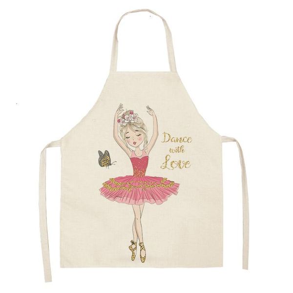 

wql0151 печатные выпечка кухня кулинария дом без рукавов талия хлопок симпатичные девушки 1шт 5365cm фартук белье пинафор фартуки bib женщин