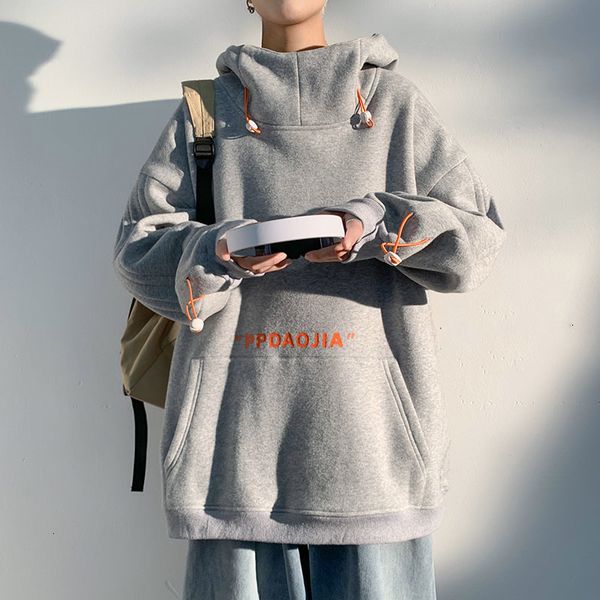 

spring autumn 2021 skateboard casual new men's hip hop hoodies sweatshirts streetwear one piece brand black white fashion clothe xo0y