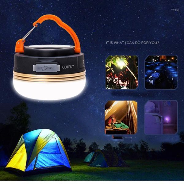 

portable lanterns 1800mah usb rechargeable multi-purpose led camping light outdoor hiking night hanging tent lamp with magnetic power output