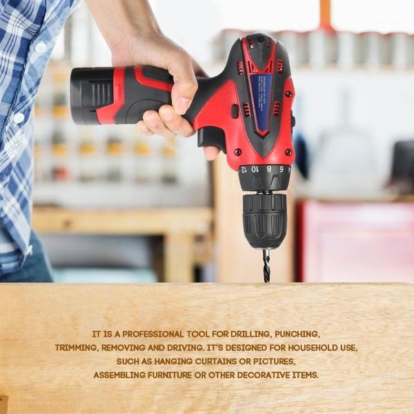 

multi-functional two-speed cordless electric drill 16.8v lithium-ion rechargeable cordless screwdriver with led light1