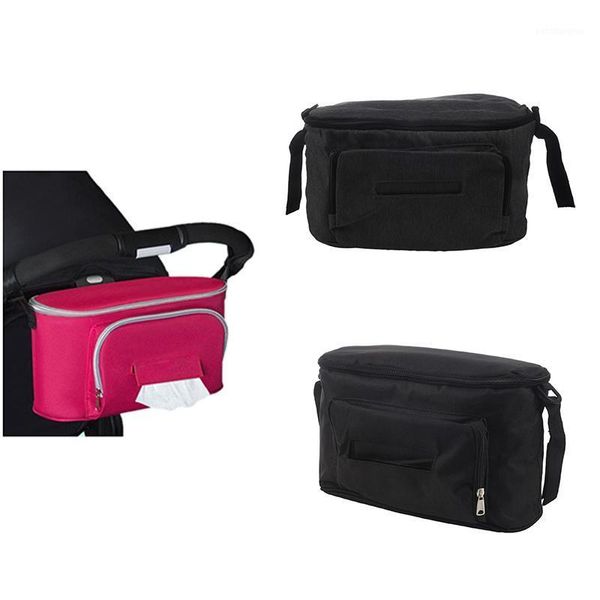 

stroller parts & accessories baby bag organizer soild color bags mama carriage buggy pram cart basket hook backpack accessories1