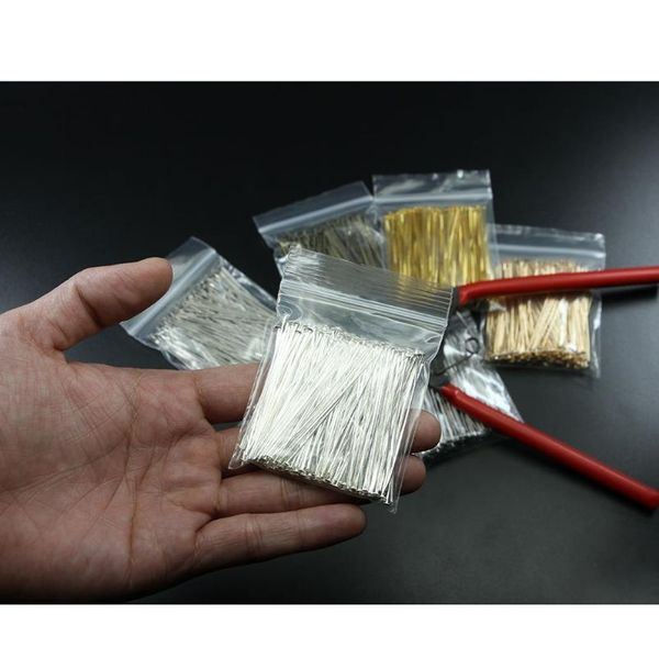 

200pcs bag 20 25 30 40 50 60 70 mm flat head pins gold copper rhodium headpins for jewelry findings making diy supplies f sqciaz, Gray