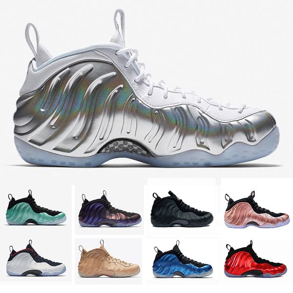 

cny alternate galaxy penny hardaway men basketball shoes abalone chrome metallic gold outdoor runner trainers sports sneaker 41-47, White;red