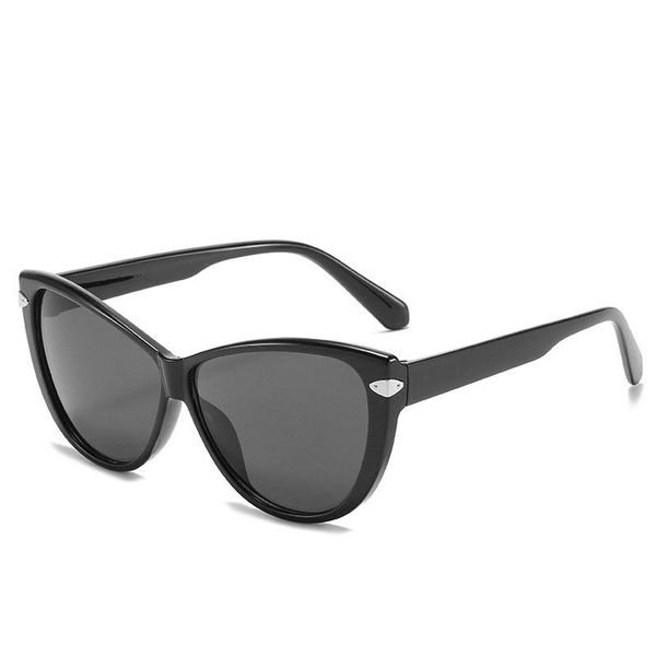 

2021 vintage cateye goggles sunglasses women retro small cat eye sun glasses brand designer colorful eyewear for female, White;black