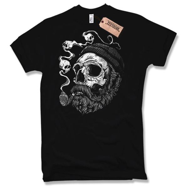 

fashion camiseta t-shirt marinero barba pirata capitan calavera algodon negro s a xxl tee shirt sport hooded sweatshirt hoodie