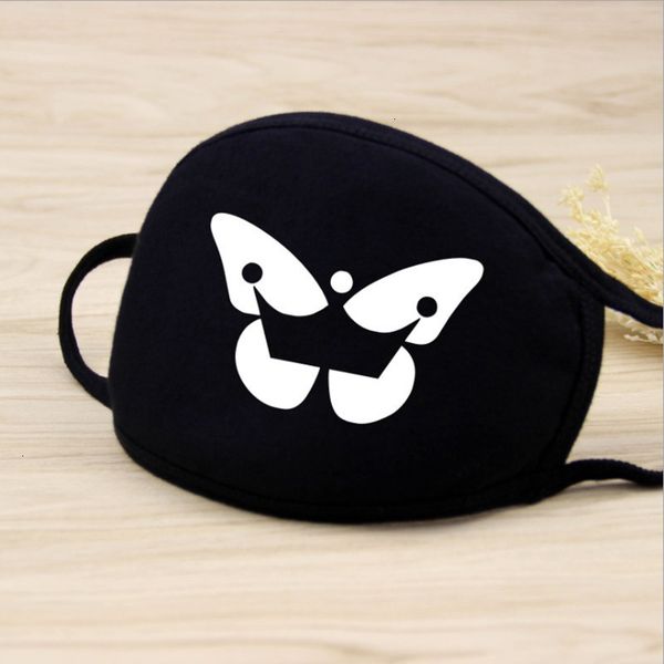 

new simple black cycling breathable cotton dust cartoon expression muffle face respirator mouth mask outdoor 1 nf7uu