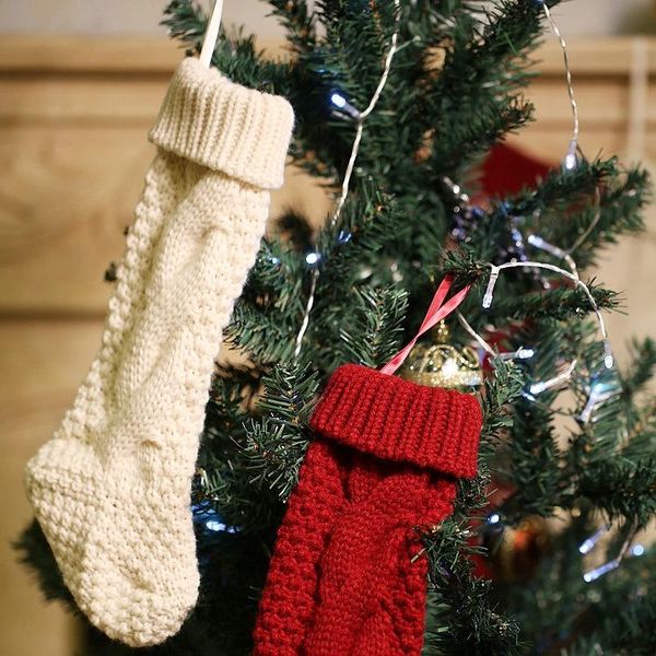 

bothside knitted chirstmas stock for decoration oranaments
