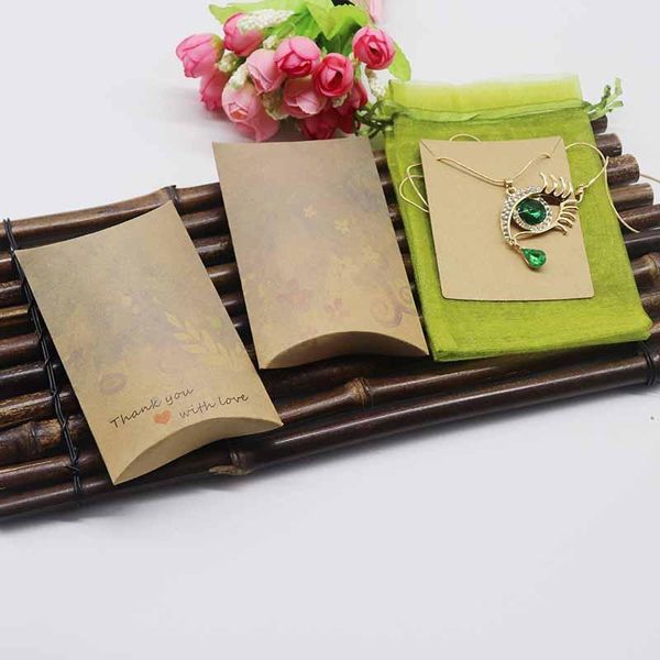 

2020 новый 10 box 10 внутренняя card10 органзы сумка diy kraft paper window подушка box ожерелье card clear пвх подушка box bbyvax hotclippe