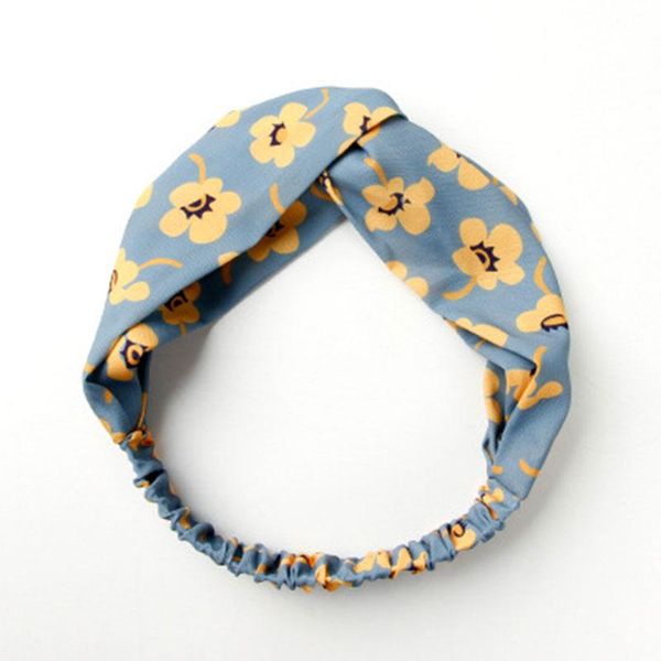 

korean fashion headband elastic floral striped print hair bands turban sweet twisted knotted headwear headwrap for women q bbywyu