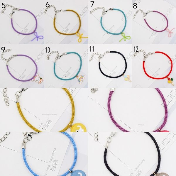 

cute cartoon design small fresh bracelet candy bracelet girlfriends style lovers red rope simple color candy color string adjustable 6yklq 6, Golden;silver