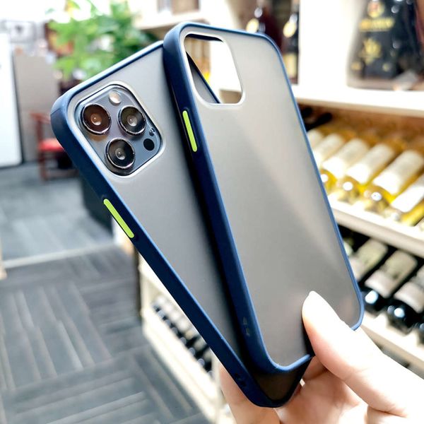 

phone suitable mobile for 12 color 12pro contrast protective case 12mini new 5.4 all inclusive 6.1 anti falling frosting