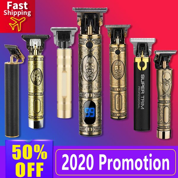 

usb rechargeable bald head hair clipper trimmer t-outliner skeleton heavy hitter shaving cordless hair cutter 1 mm t blade head