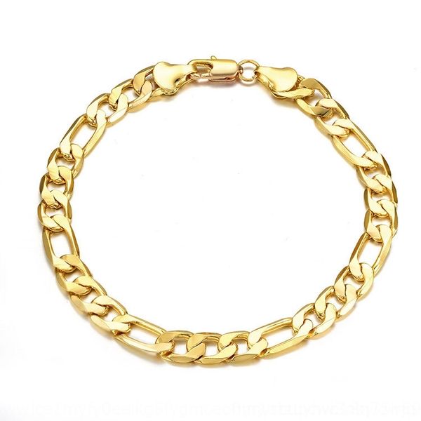 

bhtd8 творческий braceletbracelet браслет золотые мужские для ручной три украшения с покрытием 24к золота 7мм braceletimitation цепей 2ebwj, Golden;silver