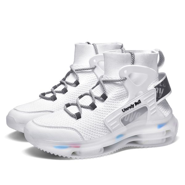 

new trend men's shoes blade breathable mesh running shoes for men outdoor reflective man jogging trainers lace up sporty sneaker