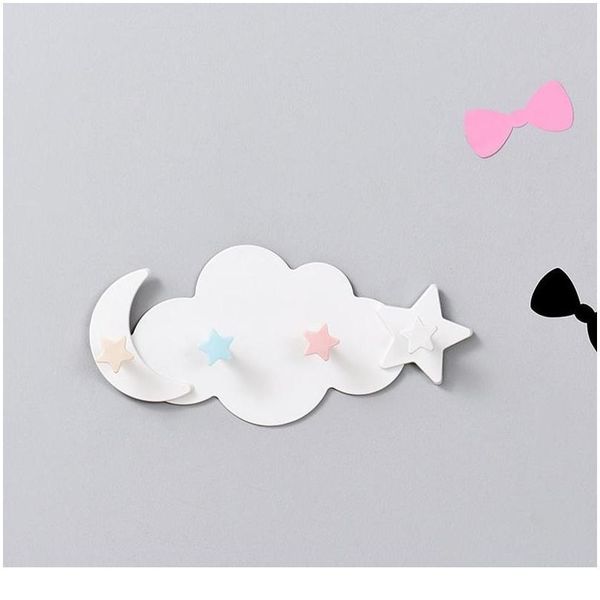 

raindrop cartoon viscose hook in the bathroom wall adhesive borders wall-mounted door behind coat hook wall row hook wmtdsm
