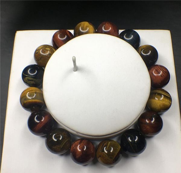 

natural tiger eye crystal stone round bead stretch beaded bracelet quartz rock healing cry wmtfey dh_garden