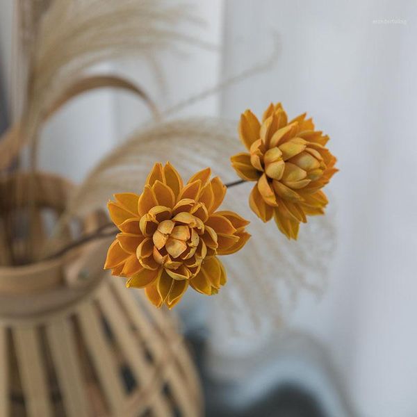 

real natural dried pressed lotus flower decorative handmade water lily flower branch decoration for home living room1