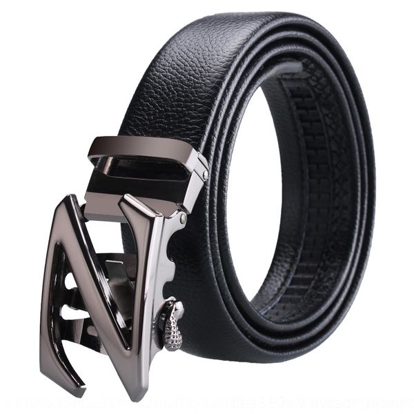 

snxa8 new versatile men's new blackall round black automaticbig z letter belt men's casual belt lychee grain black 27uxz, Black;brown