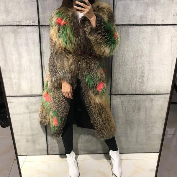 

ladies fur coat women real fur coat natural knitted1, Black
