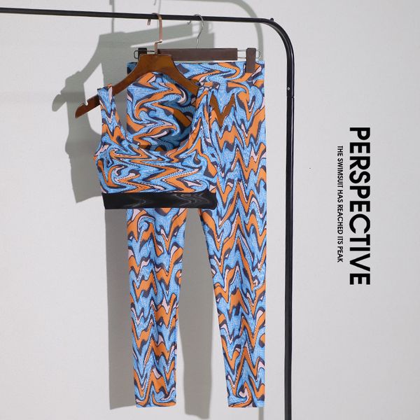 

new fashion swimsuit women's conservative split sports pants two piece bbr swimsuit